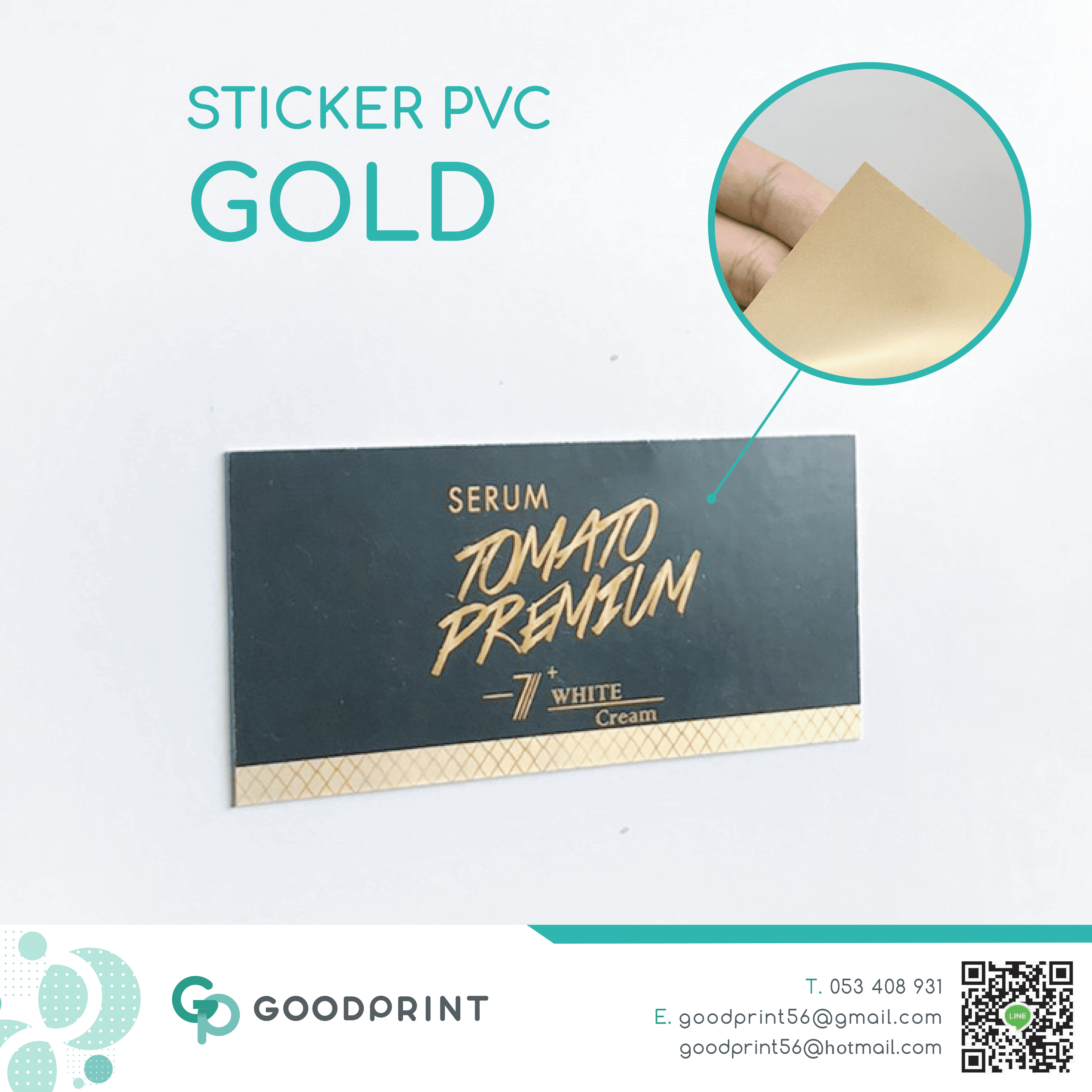 Sticker PVC Gold